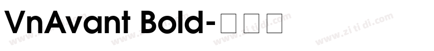 VnAvant Bold字体转换